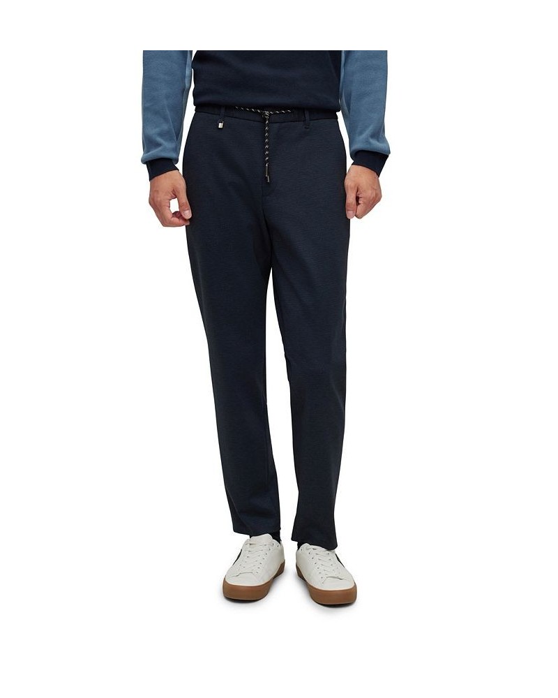 BOSS Men's Slim-Fit Trousers Blue $60.34 Pants