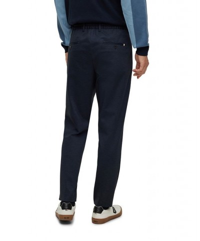 BOSS Men's Slim-Fit Trousers Blue $60.34 Pants