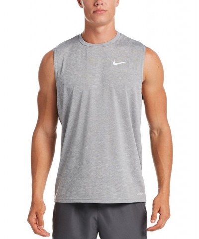 Men's Big & Tall Men's Dri-FIT UPF 40+ Heathered Sleeveless Rash Guard PD05 $29.40 Swimsuits