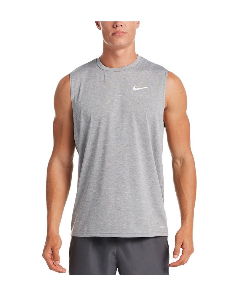 Men's Big & Tall Men's Dri-FIT UPF 40+ Heathered Sleeveless Rash Guard PD05 $29.40 Swimsuits