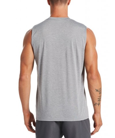 Men's Big & Tall Men's Dri-FIT UPF 40+ Heathered Sleeveless Rash Guard PD05 $29.40 Swimsuits