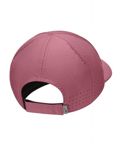 Men's Black Featherlight Adjustable Performance Hat Pink $17.59 Hats