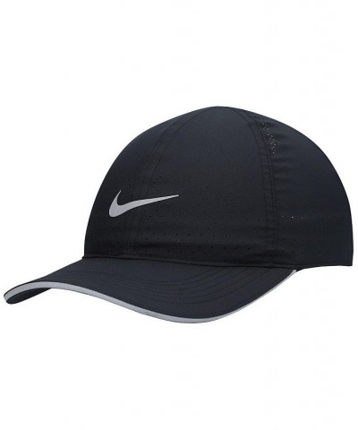 Men's Black Featherlight Adjustable Performance Hat Pink $17.59 Hats