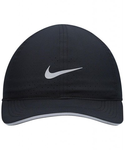 Men's Black Featherlight Adjustable Performance Hat Pink $17.59 Hats