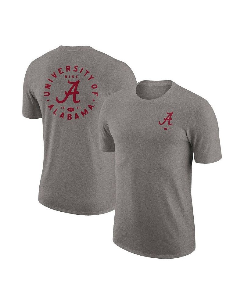 Men's Heather Gray Alabama Crimson Tide Logo 2-Hit Tri-Blend T-shirt $19.35 T-Shirts