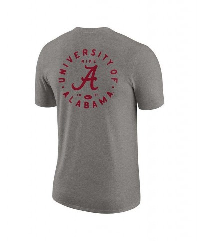 Men's Heather Gray Alabama Crimson Tide Logo 2-Hit Tri-Blend T-shirt $19.35 T-Shirts