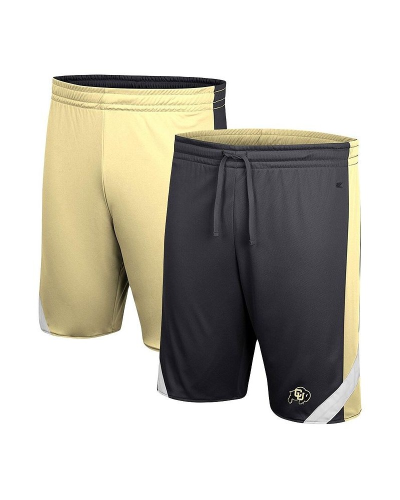 Men's Black, Gold Colorado Buffaloes Am I Wrong Reversible Shorts $25.75 Shorts