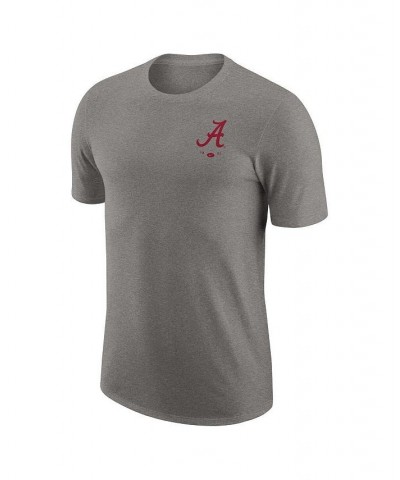 Men's Heather Gray Alabama Crimson Tide Logo 2-Hit Tri-Blend T-shirt $19.35 T-Shirts