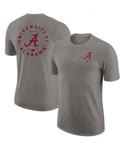 Men's Heather Gray Alabama Crimson Tide Logo 2-Hit Tri-Blend T-shirt $19.35 T-Shirts