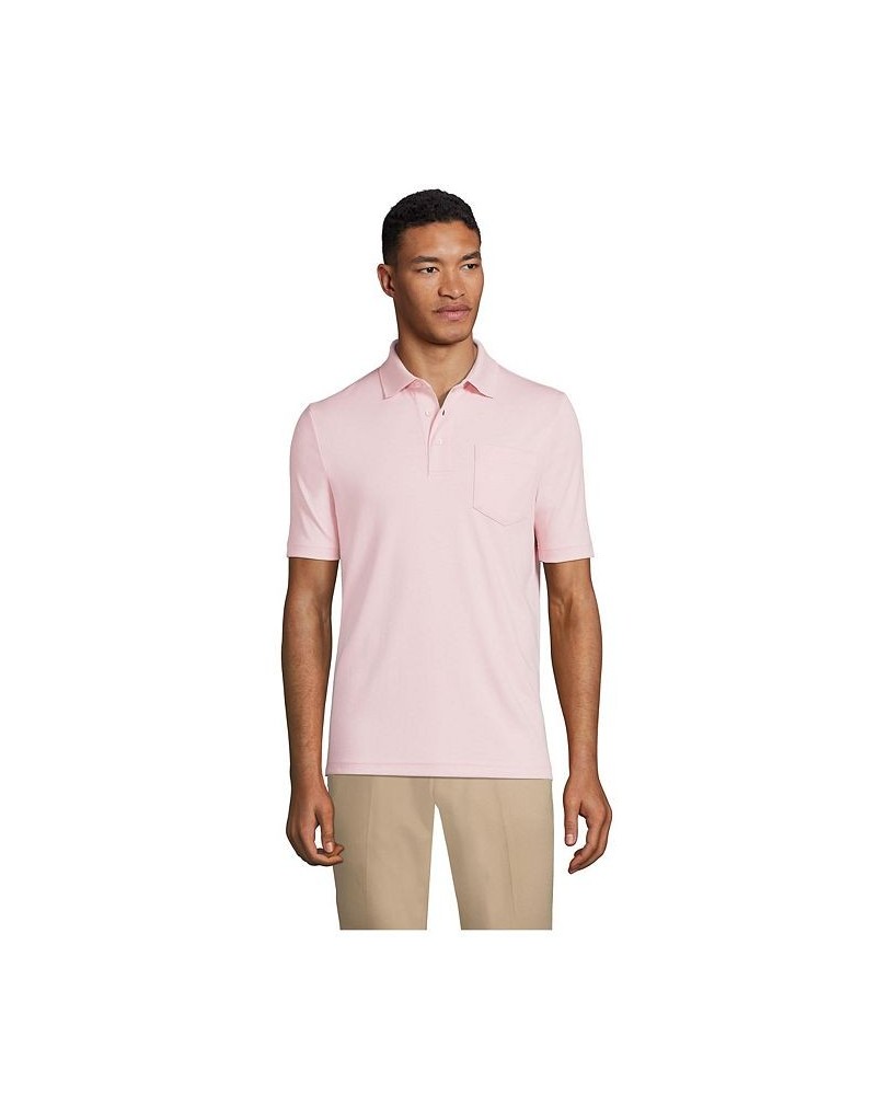 Men's Big and Tall Short Sleeve Super Soft Supima Polo Shirt with Pocket PD03 $28.68 Polo Shirts