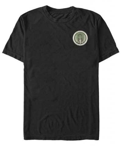 Men's Loki Badge Short Sleeve Crew T-shirt Black $18.54 T-Shirts