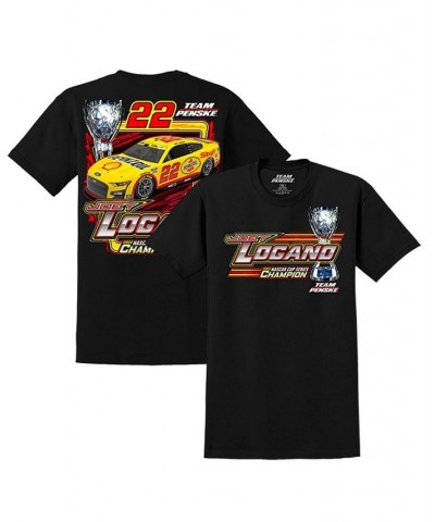 Men's Black Joey Logano 2022 NASCAR Cup Series Champion Shell Pennzoil Trophy Two Spot T-shirt $15.96 T-Shirts