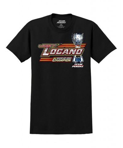 Men's Black Joey Logano 2022 NASCAR Cup Series Champion Shell Pennzoil Trophy Two Spot T-shirt $15.96 T-Shirts