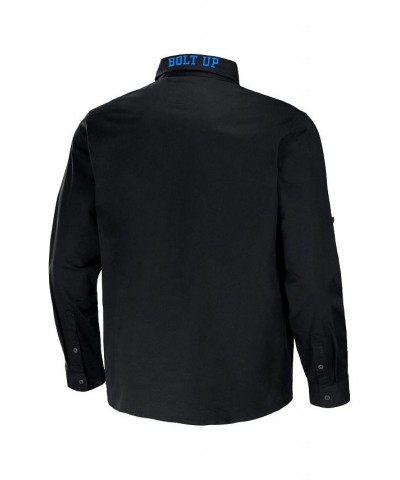 Men's NFL x Darius Rucker Collection by Black Los Angeles Chargers Convertible Twill Long Sleeve Button-Up Shirt $30.36 Shirts