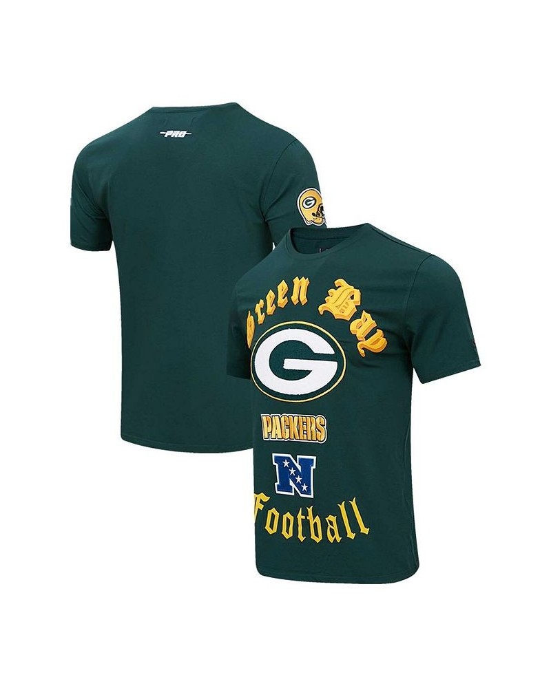 Men's Green Green Bay Packers Old English T-shirt $36.40 T-Shirts