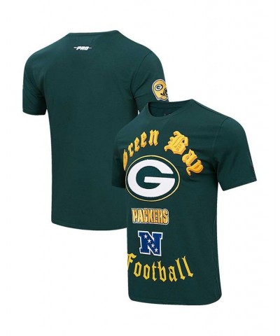 Men's Green Green Bay Packers Old English T-shirt $36.40 T-Shirts