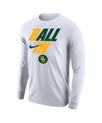 Men's White Baylor Bears Legend Bench Long Sleeve T-shirt $22.79 T-Shirts