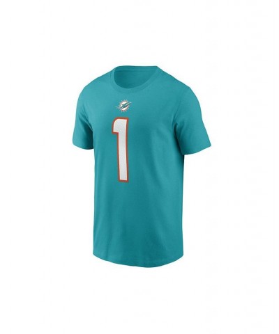 Miami Dolphins Men's Pride Name and Number Wordmark 3.0 Player T-shirt Tua Tagovailoa $20.50 T-Shirts