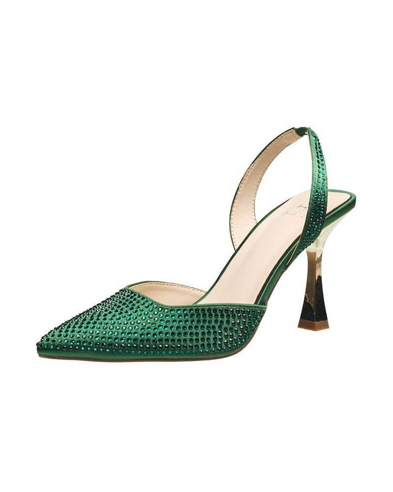 Women's Hawaii Embellished Pumps Green $39.20 Shoes