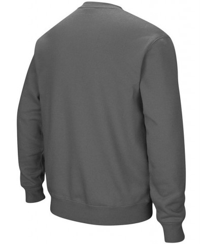 Men's Charcoal Ohio Bobcats Arch & Logo Tackle Twill Pullover Sweatshirt $23.03 Sweatshirt