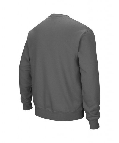 Men's Charcoal Ohio Bobcats Arch & Logo Tackle Twill Pullover Sweatshirt $23.03 Sweatshirt