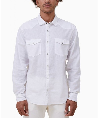 Men's Dallas Long Sleeve Shirt White $33.60 Shirts