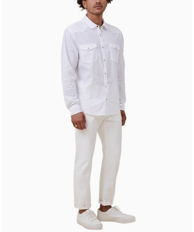 Men's Dallas Long Sleeve Shirt White $33.60 Shirts