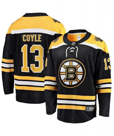 Men's Charlie Coyle Black Boston Bruins Home Premier Breakaway Player Jersey $61.05 Jersey