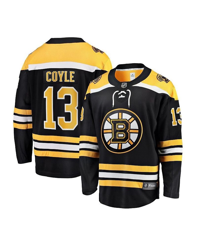 Men's Charlie Coyle Black Boston Bruins Home Premier Breakaway Player Jersey $61.05 Jersey