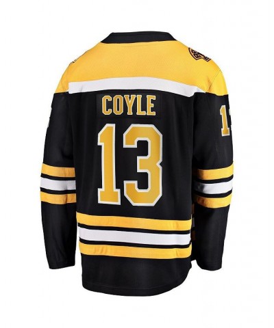 Men's Charlie Coyle Black Boston Bruins Home Premier Breakaway Player Jersey $61.05 Jersey