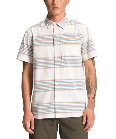 Men's Baytrail Yarn-Dye Button-Up Short-Sleeve Shirt White $38.40 Shirts