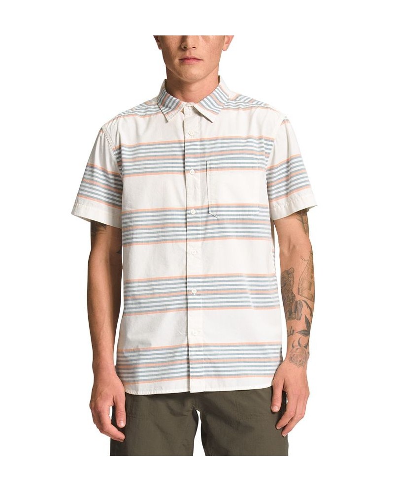 Men's Baytrail Yarn-Dye Button-Up Short-Sleeve Shirt White $38.40 Shirts