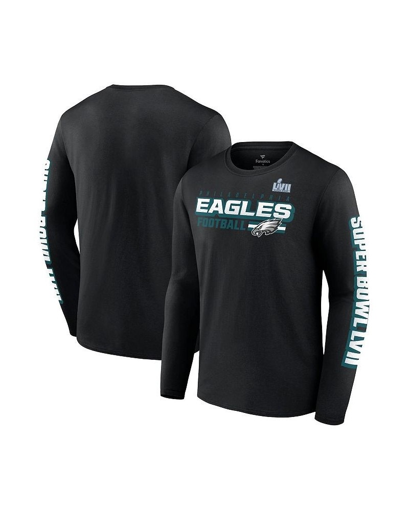 Men's Branded Black Philadelphia Eagles Super Bowl LVII Star Trail Big and Tall T-shirt $23.03 T-Shirts