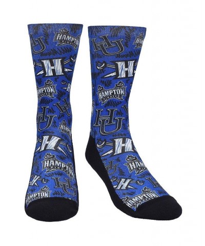 Men's Rock Em Socks Hampton Pirates Logo Sketch Crew Socks $12.00 Socks