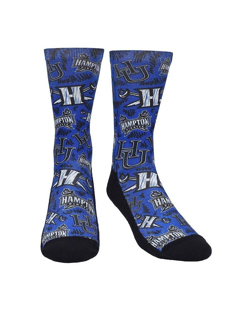 Men's Rock Em Socks Hampton Pirates Logo Sketch Crew Socks $12.00 Socks