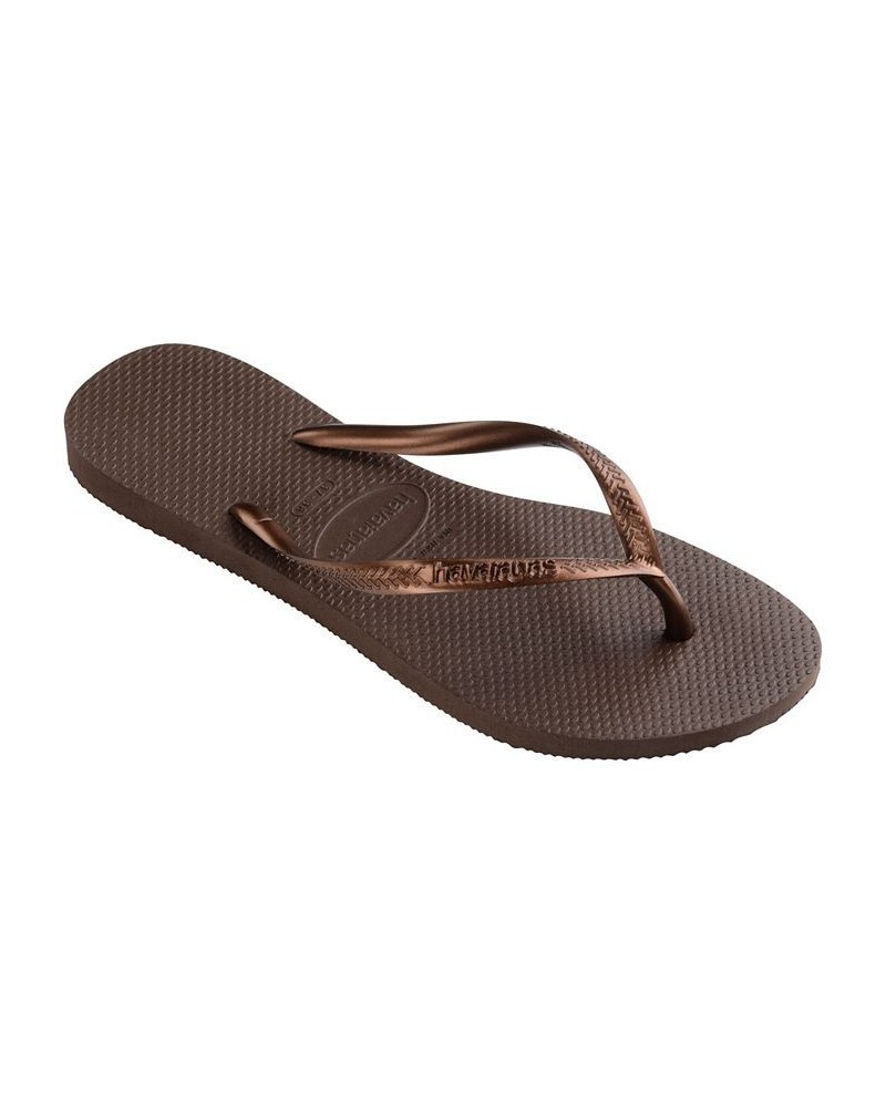 Women's Slim Flip-flop Sandals PD11 $15.04 Shoes