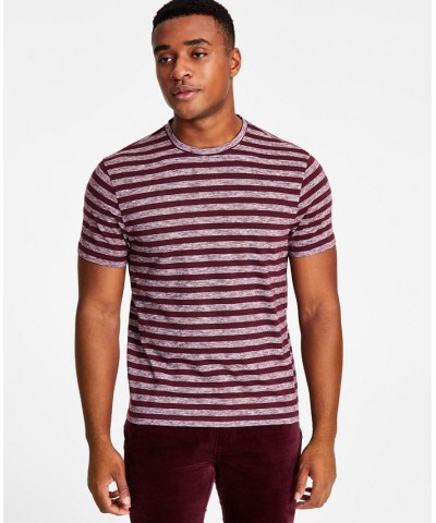 Men's Striped Slub T-Shirt PD07 $10.46 T-Shirts