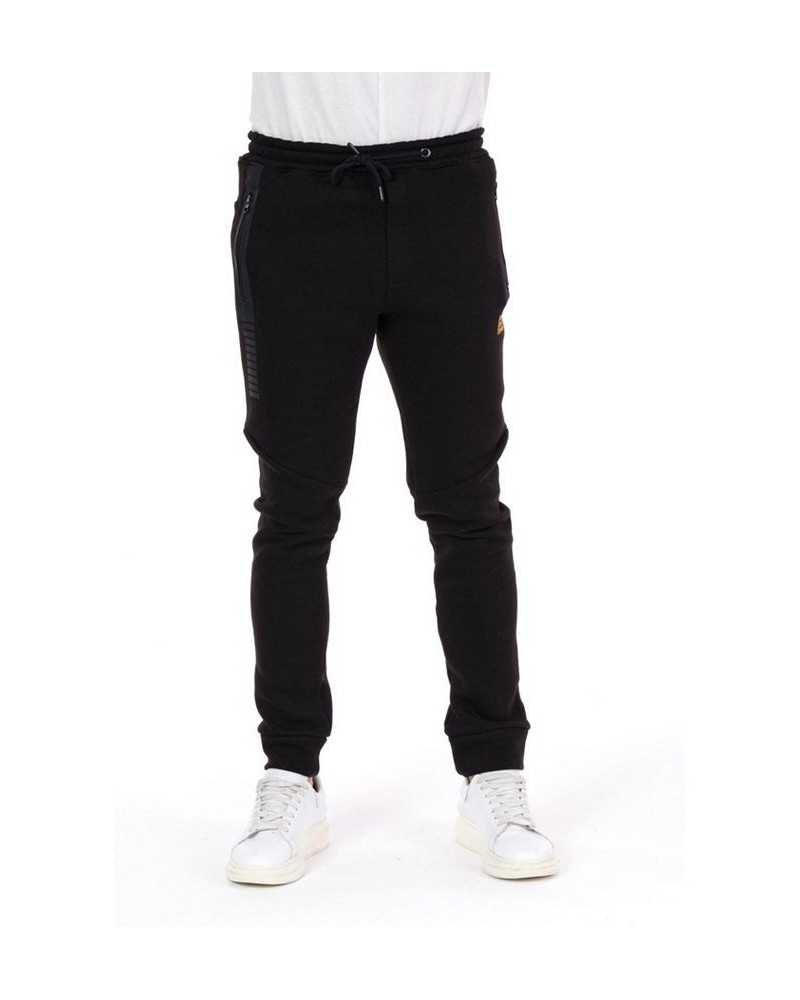 Men's Modern Side Zip Jogger Pants Black $38.75 Pants