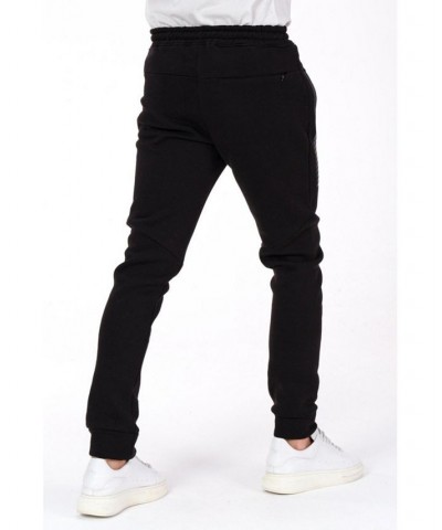 Men's Modern Side Zip Jogger Pants Black $38.75 Pants