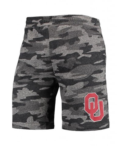 Men's Charcoal, Gray Oklahoma Sooners Camo Backup Terry Jam Lounge Shorts $26.99 Shorts