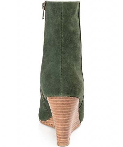 Women's Reeya Studded Bootie Green $62.90 Shoes