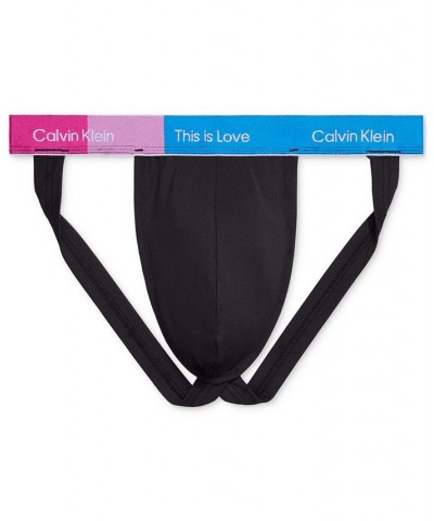 Men's Pride This Is Love Jock Strap Black $17.48 Underwear