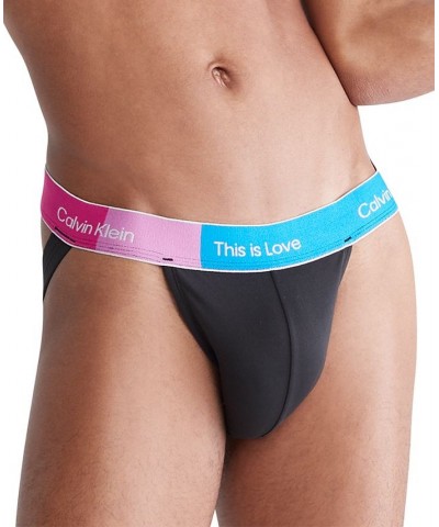 Men's Pride This Is Love Jock Strap Black $17.48 Underwear