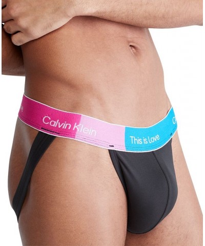 Men's Pride This Is Love Jock Strap Black $17.48 Underwear