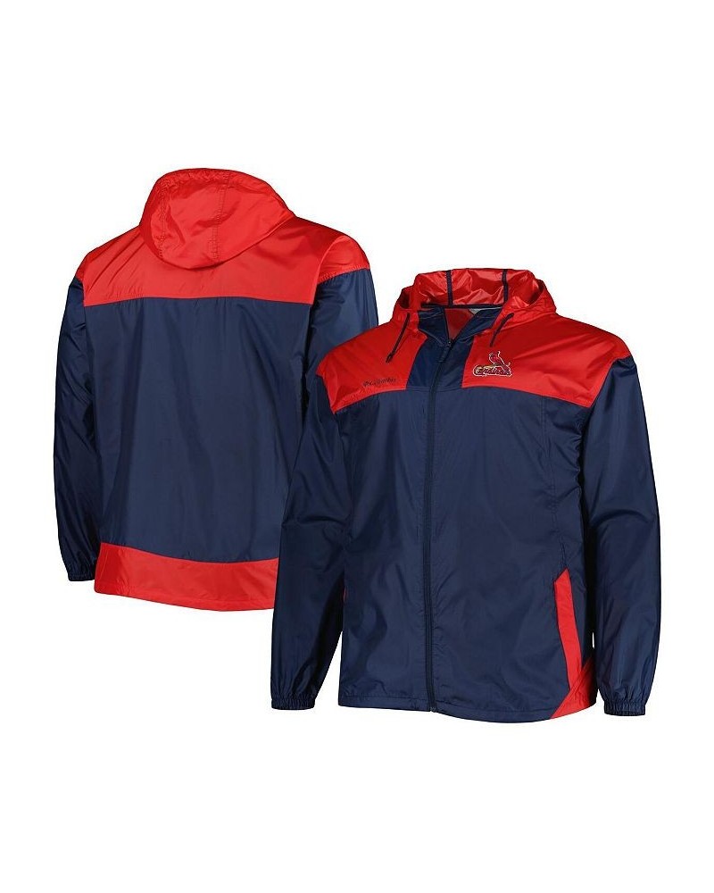 Men's Navy St. Louis Cardinals Flash Forward Challenger Omni-Shade Big and Tall Full-Zip Windbreaker $47.00 Jackets