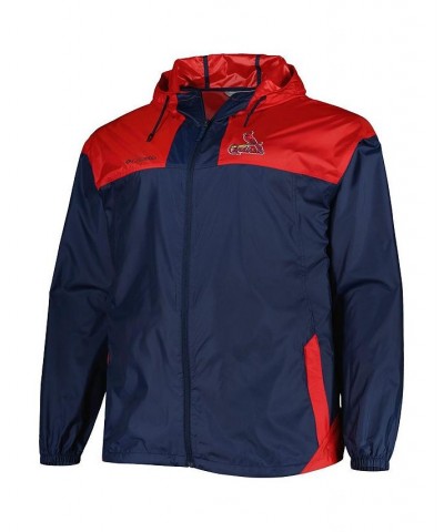 Men's Navy St. Louis Cardinals Flash Forward Challenger Omni-Shade Big and Tall Full-Zip Windbreaker $47.00 Jackets