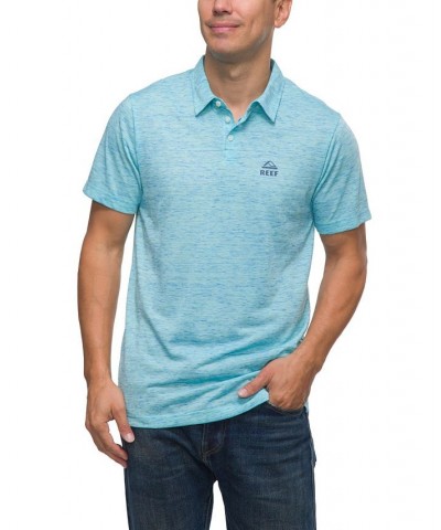 Men's Piston Short Sleeve Tech Polo Shirt Blue $19.29 Polo Shirts