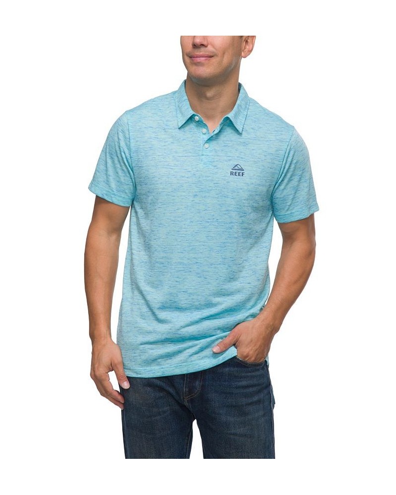 Men's Piston Short Sleeve Tech Polo Shirt Blue $19.29 Polo Shirts