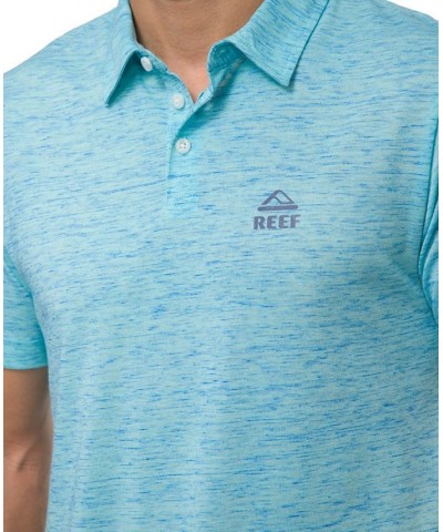 Men's Piston Short Sleeve Tech Polo Shirt Blue $19.29 Polo Shirts