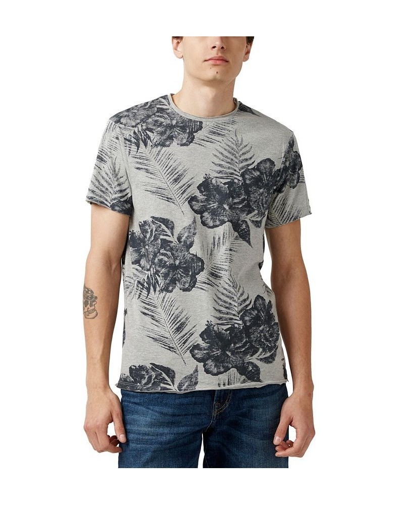 Men's Kushot Hibiscus Print T-shirt Multi $18.57 T-Shirts